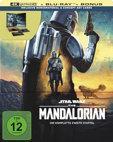 The Mandalorian - Staffel 2 - Steelbook - Limited Edition (4K Ultra HD) (+ Blu-ray) [4 Discs] von Disney
