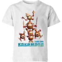Vaiana (Moana) Fear The Kakamora Kinder T-Shirt - Weiß - 5-6 Jahre von Disney