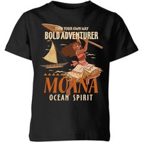 Vaiana (Moana) Find Your Own Way Kinder T-Shirt - Schwarz - 7-8 Jahre von Disney