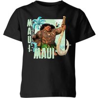 Vaiana (Moana) Maui Kinder T-Shirt - Schwarz - 11-12 Jahre von Disney