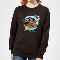 Vaiana (Moana) Wave Damen Pullover - Schwarz - S von Disney