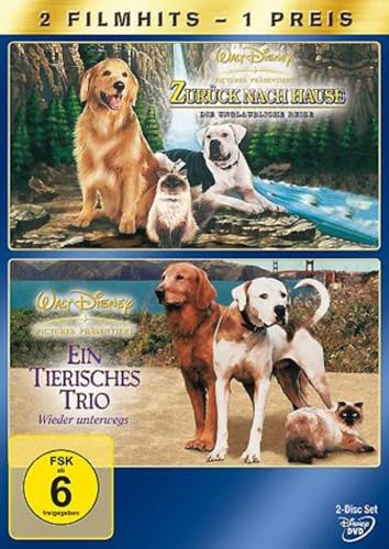 Zurück nach Hause/Ein tierisches Trio [2 DVDs] von Disney
