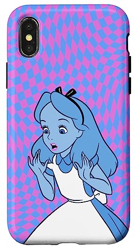 iPhone X/XS Disney Alice In Wonderland Alice Checkerboard Neon Case von Disney