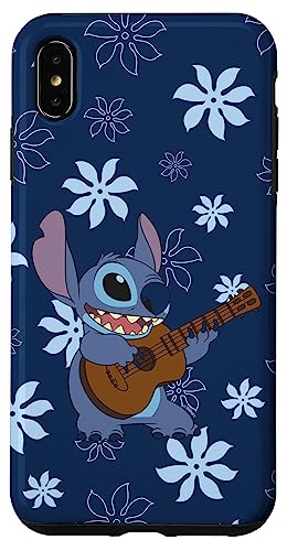 iPhone XS Max Disney Lilo & Stitch Floral Guitar Stitch Case von Disney