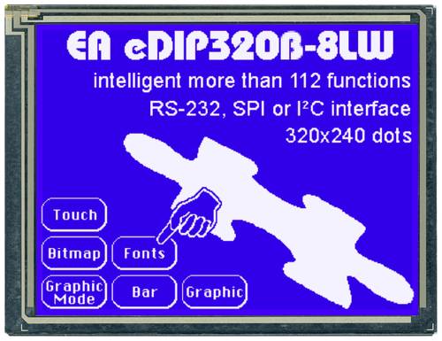 Display Elektronik Grafik-Display Weiß 320 x 240 Pixel (B x H x T) 137.80 x 105.30 x 10.1mm von Display Elektronik