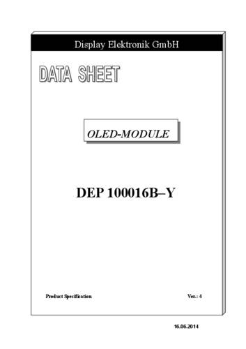 Display Elektronik OLED-Display Gelb 100 x 16 Pixel DEP100016B-Y von Display Elektronik