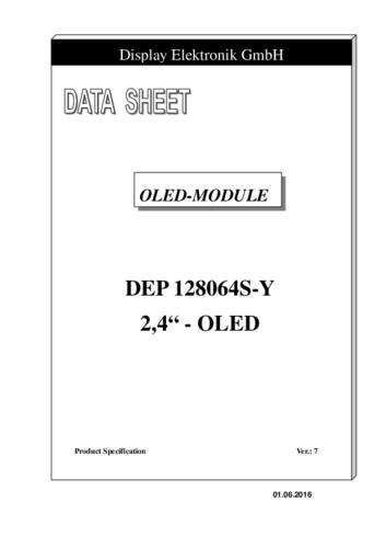 Display Elektronik OLED-Display Gelb 128 x 64 Pixel DEP128064S-Y von Display Elektronik
