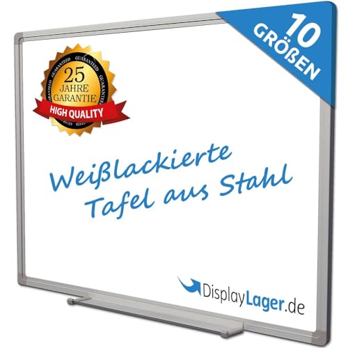 DisplayLager Whiteboard Magnetisch Lackiert - Ideal für Office, Schule, Lehrerzimmer, Küche und Seminarräume, 25 Jahre Garanti (150 cm x 100 cm) von DisplayLager