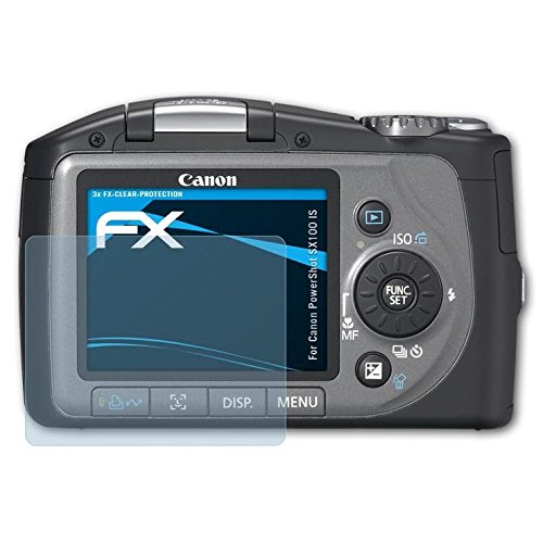 atFoliX Displayschutzfolie für Canon PowerShot SX100 IS - FX-Clear: Display Schutzfolie kristallklar! Höchste Qualität - Made in Germany! von Displayschutz@FoliX