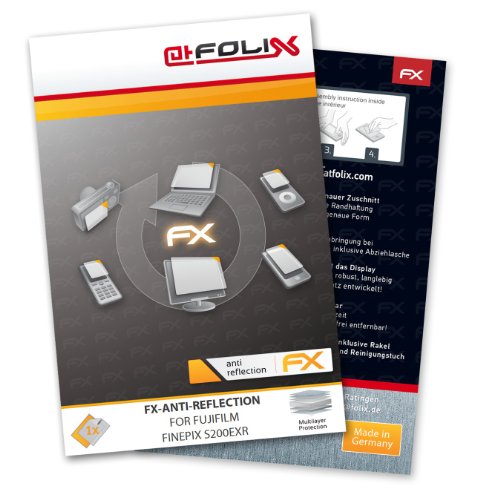 atFoliX FX-Antireflex Displayschutzfolie für Fujifilm FinePix S200EXR von Displayschutz@FoliX