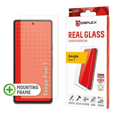DISPLEX Panzerglas (10H, 2D) für Google Pixel 7, Eco-Montagerahmen, kratzer-r... von Displex