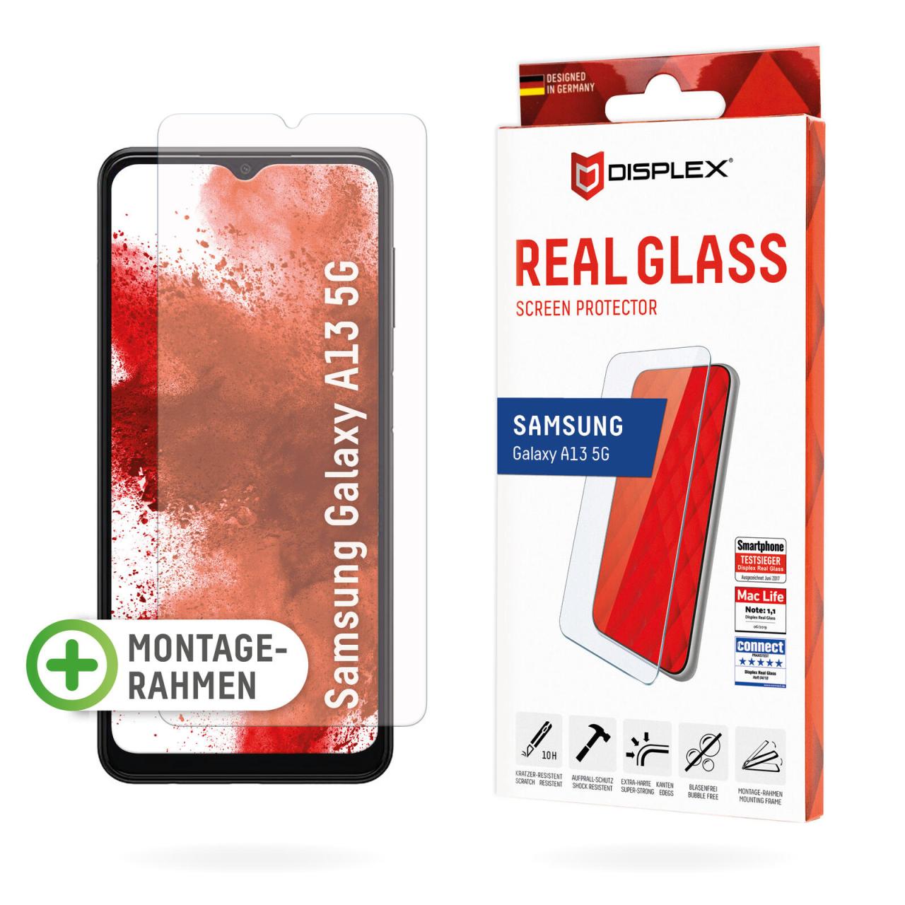 DISPLEX Panzerglas Displayschutz für Samsung Galaxy A13 5G von Displex