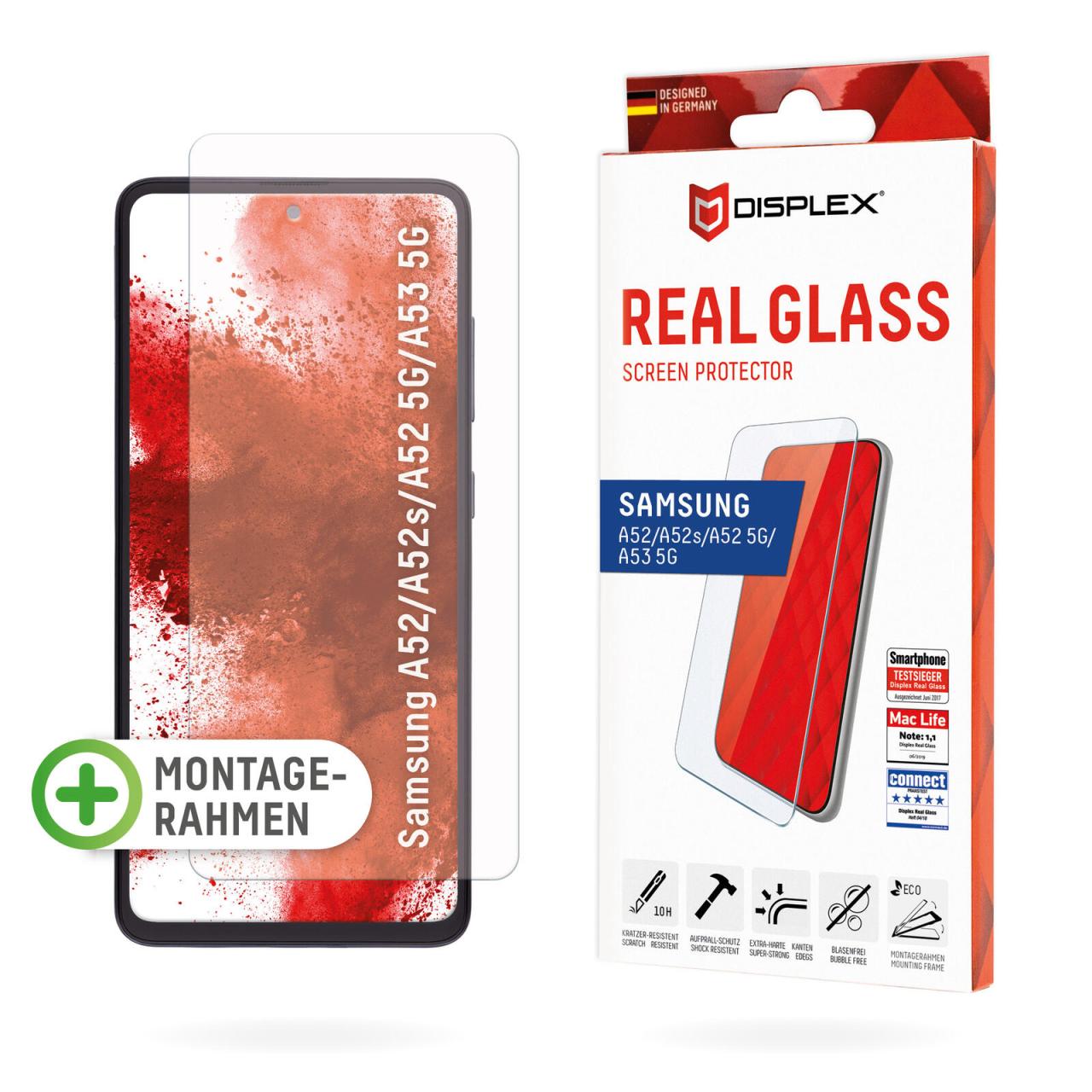 DISPLEX Panzerglas Displayschutz für Samsung Galaxy A52/ A52S/ A52 5G/ A53 5G von Displex