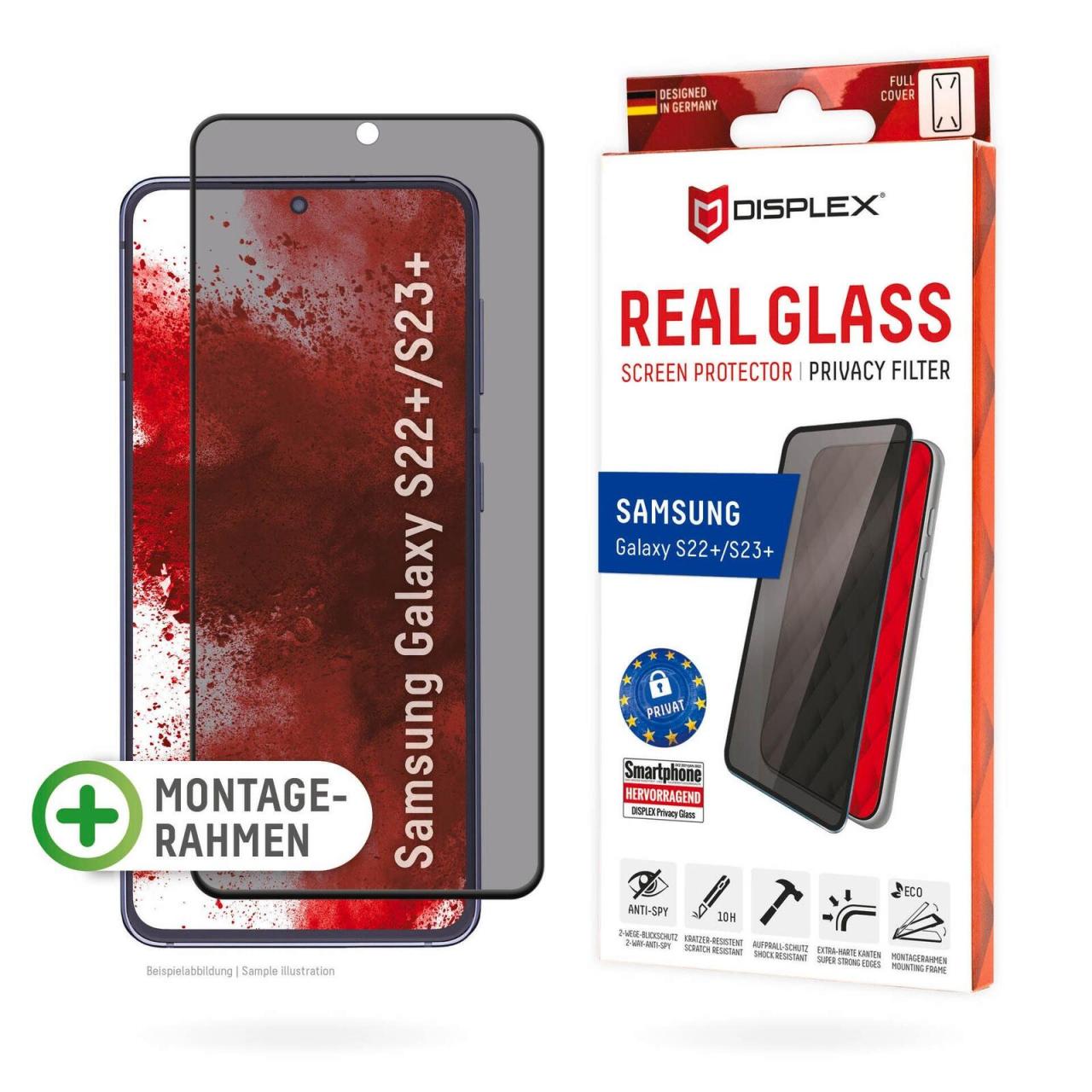 DISPLEX Privacy Glass FC Samsung Galaxy S22+/S23+ von Displex