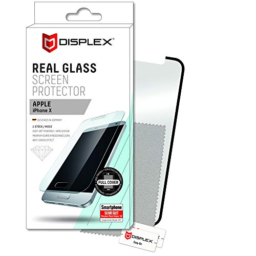 DISPLEX Real Glass 3D für Apple iPhone X/XS schwarz Case-Friendly von Displex