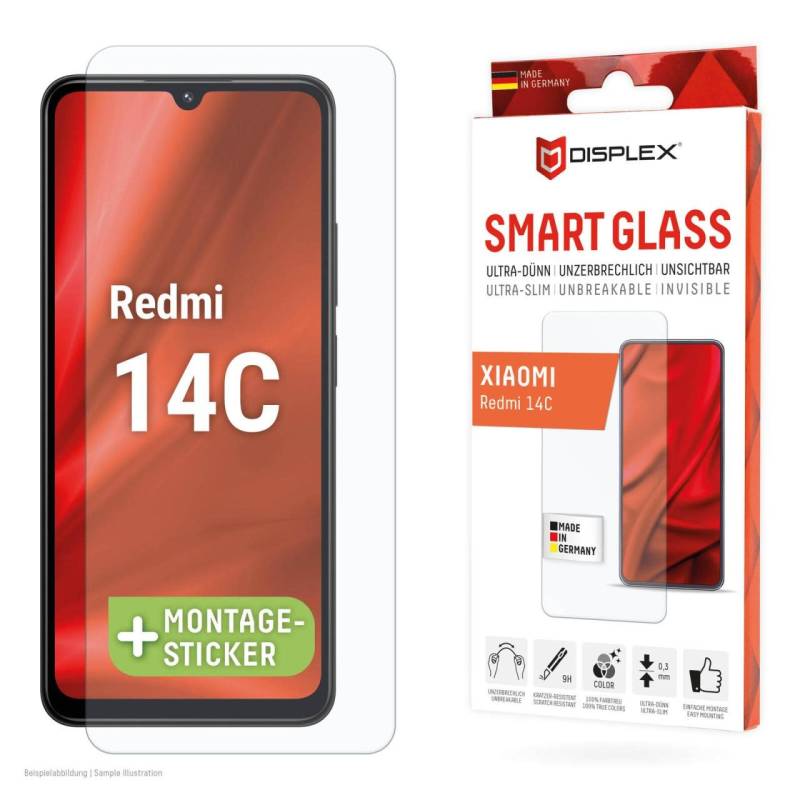 DISPLEX Smart Schutzglass für Xiaomi Redmi 14C von Displex