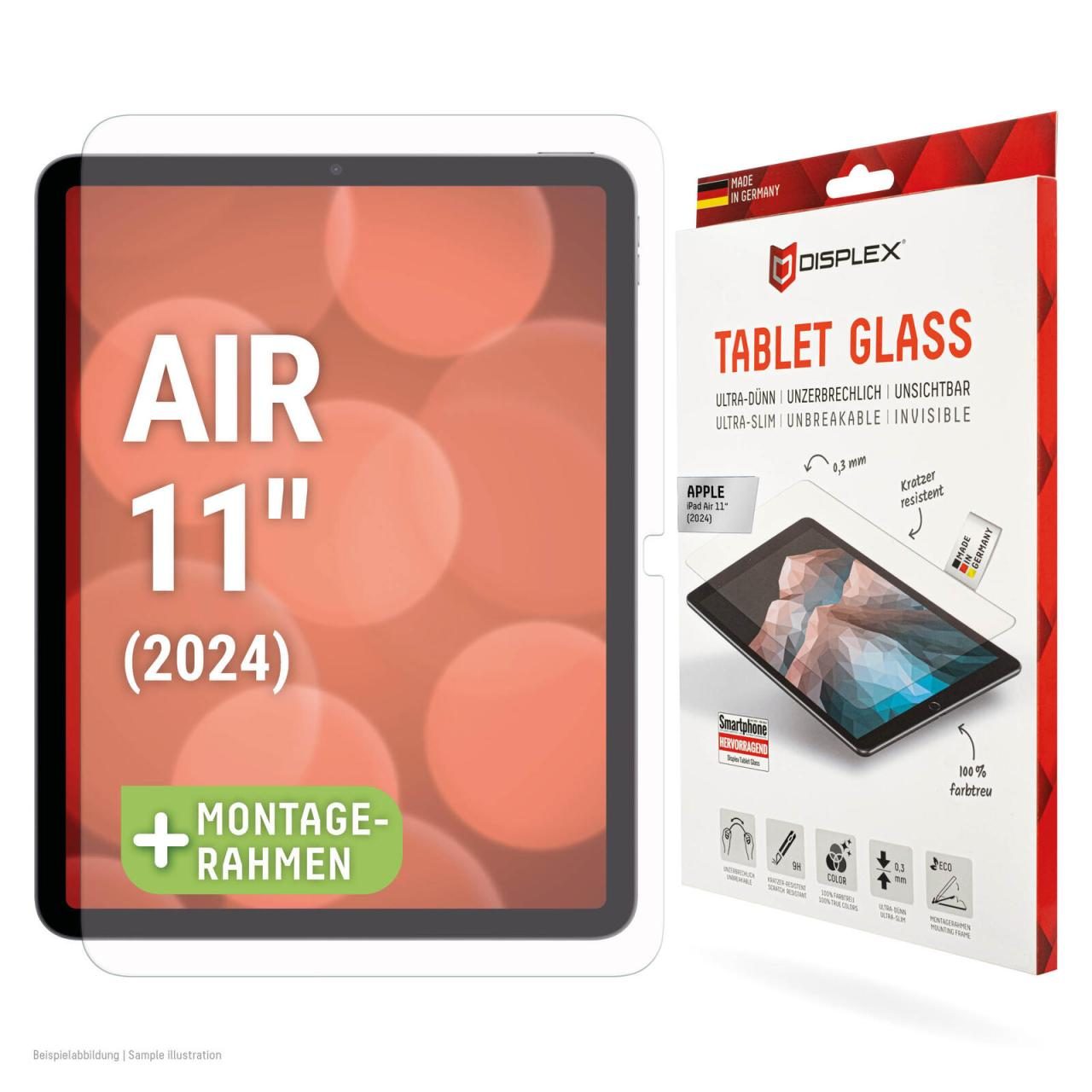 DISPLEX Tablet Glass (9H) für Apple iPad Air 10,9'' (2024) von Displex