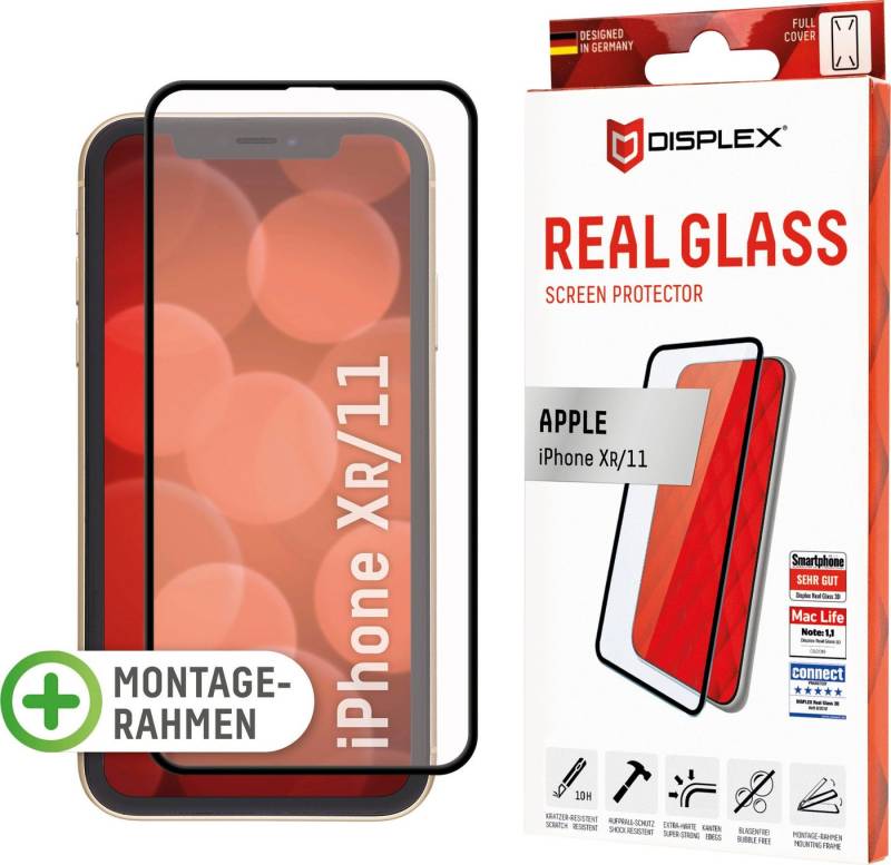 Displex DISPLEX Real Glass Panzerglas für Apple iPhone XR/11 (6,1) für Apple iPhone 11, Apple iPhone XR, Displayschutzglas von Displex