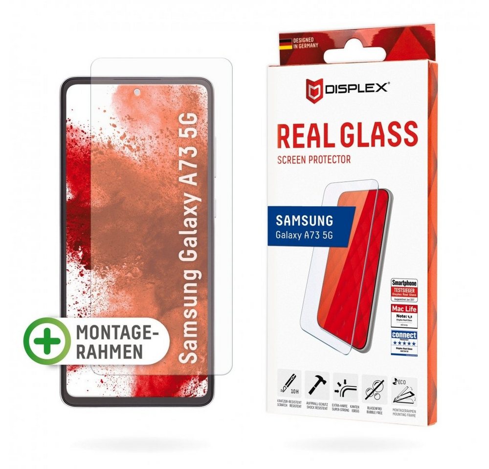 Displex DISPLEX Real Glass Samsung Galaxy A73 5G Displayschutzglas transparent, Displayschutzglas von Displex