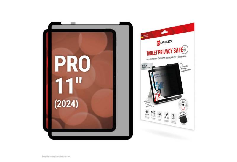 Displex Displayschutzglas Privacy / Blickschutz für iPad Pro 11" (2024) von Displex