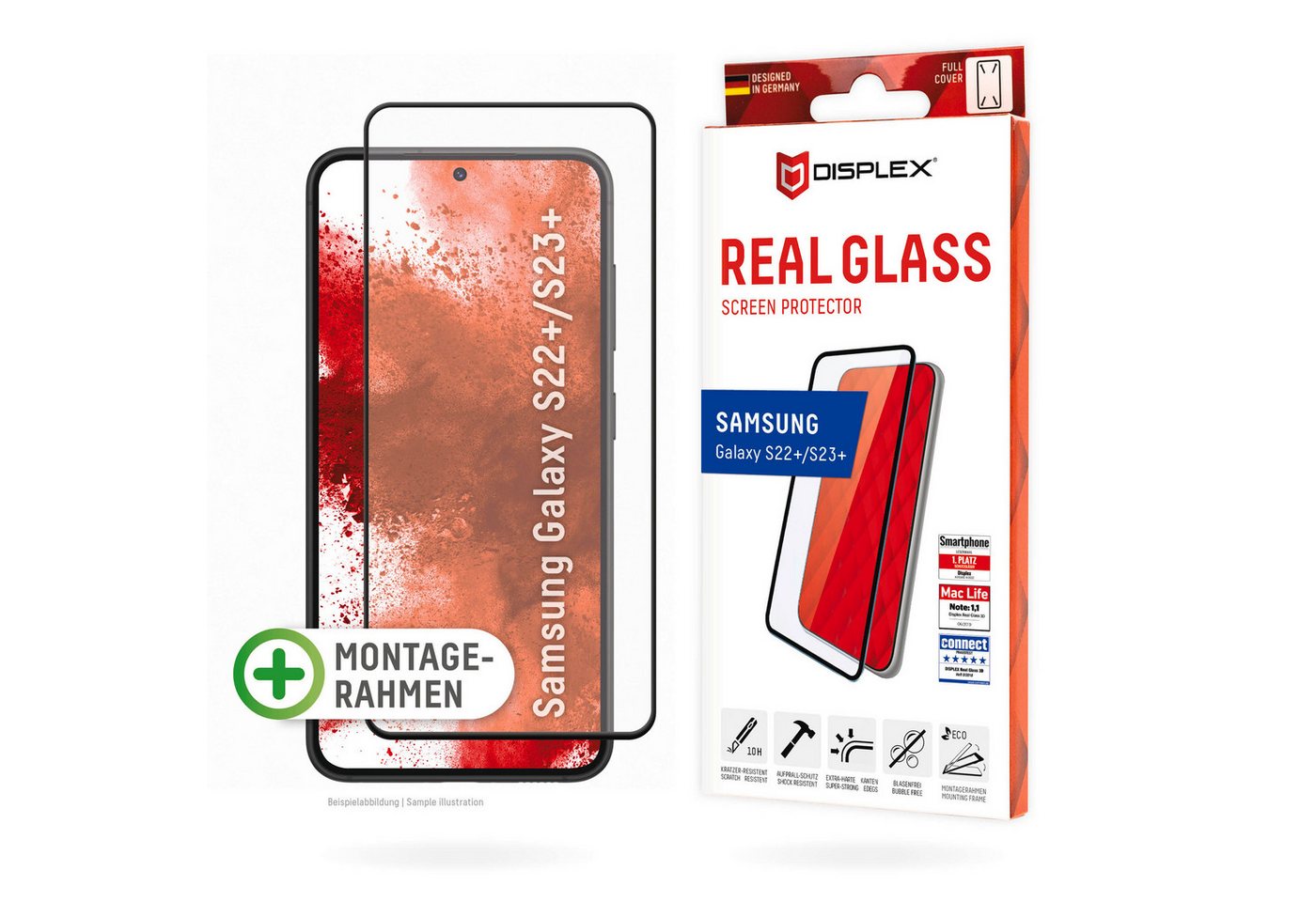 Displex Displayschutzglas Real Glass Full Cover, Displayschutzfolie, Schutzfolie, Bildschirmschutz, kratz- & stoßfest Displex Displayschutzglas Real Glass Full Cover, Displayschutzfolie, Schutzfolie, Bildschirmschutz, kratz- & stoßfest von Displex
