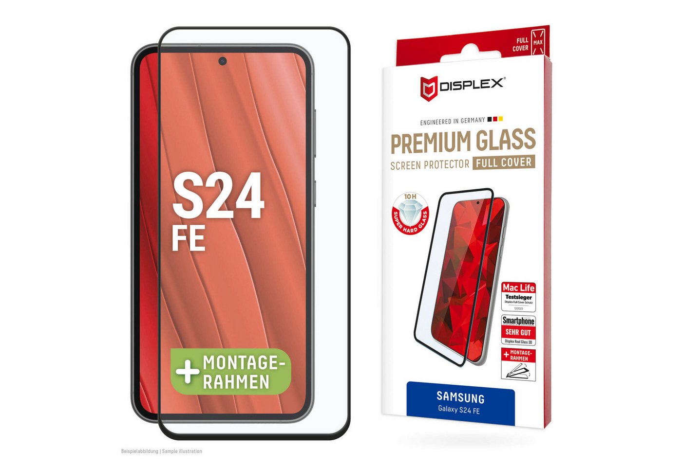 Displex Displayschutzglas Real Glass Full Cover, Displayschutzfolie, Schutzfolie, Bildschirmschutz, kratz- & stoßfest Displex Displayschutzglas Real Glass Full Cover, Displayschutzfolie, Schutzfolie, Bildschirmschutz, kratz- & stoßfest von Displex