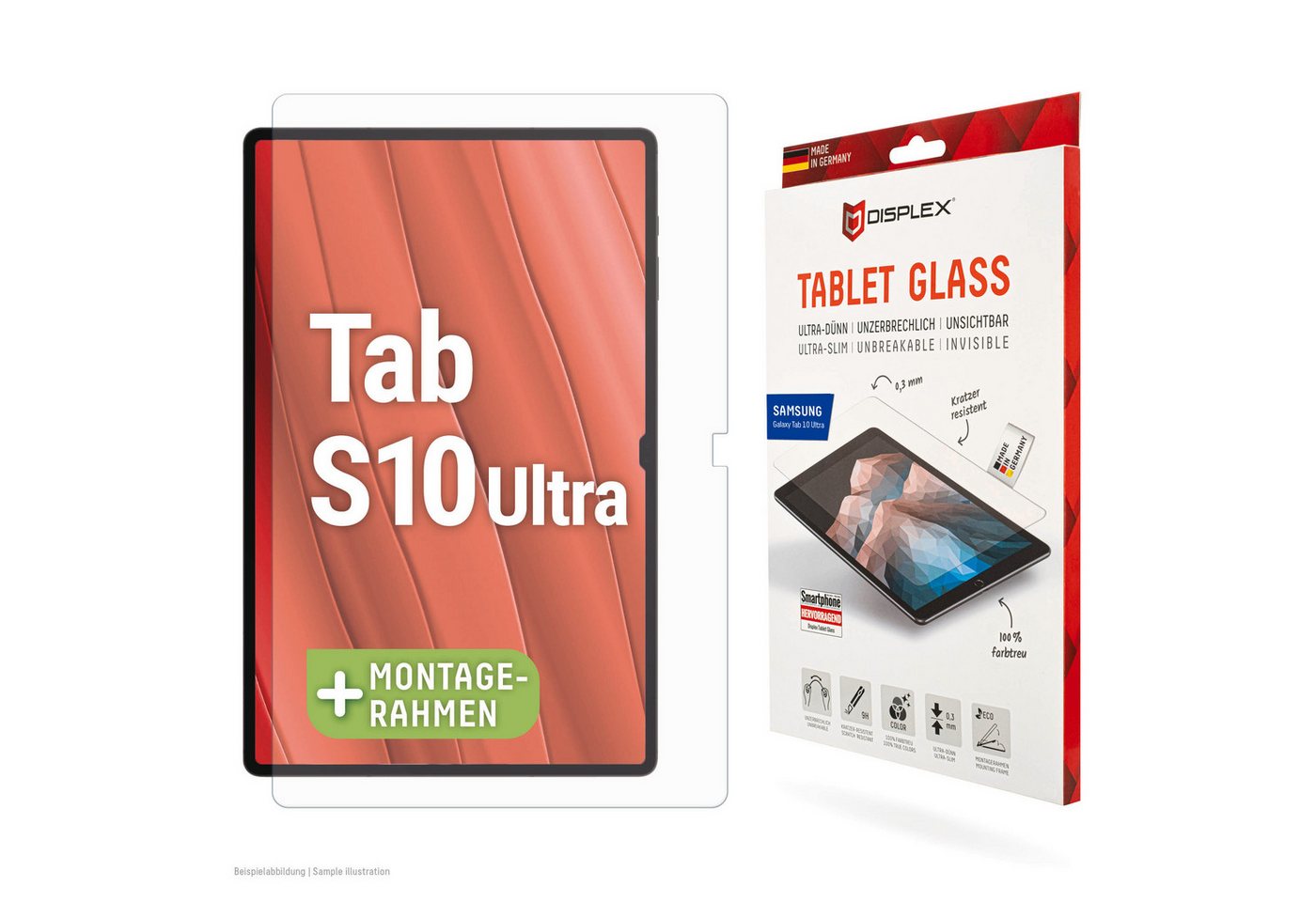 Displex Displayschutzglas Tablet Glass, Displayschutzfolie, Schutzfolie, Bildschirmschutz, kratz- & stoßfest Displex Displayschutzglas Tablet Glass, Displayschutzfolie, Schutzfolie, Bildschirmschutz, kratz- & stoßfest von Displex