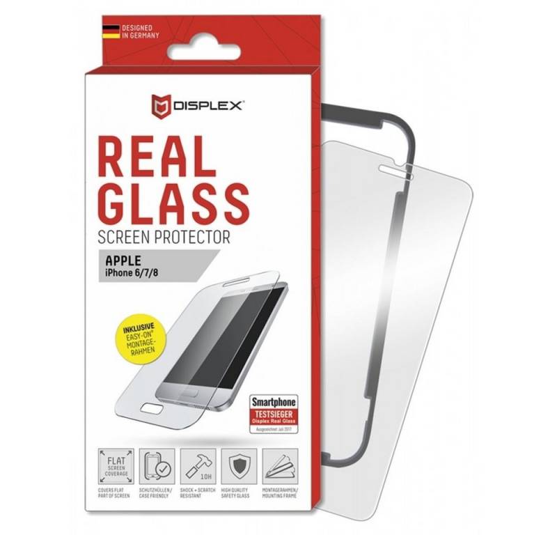 Displex Real Glass - Apple iPhone 6/7/8 - Displayschutzglas - transparent, Displayschutzglas von Displex
