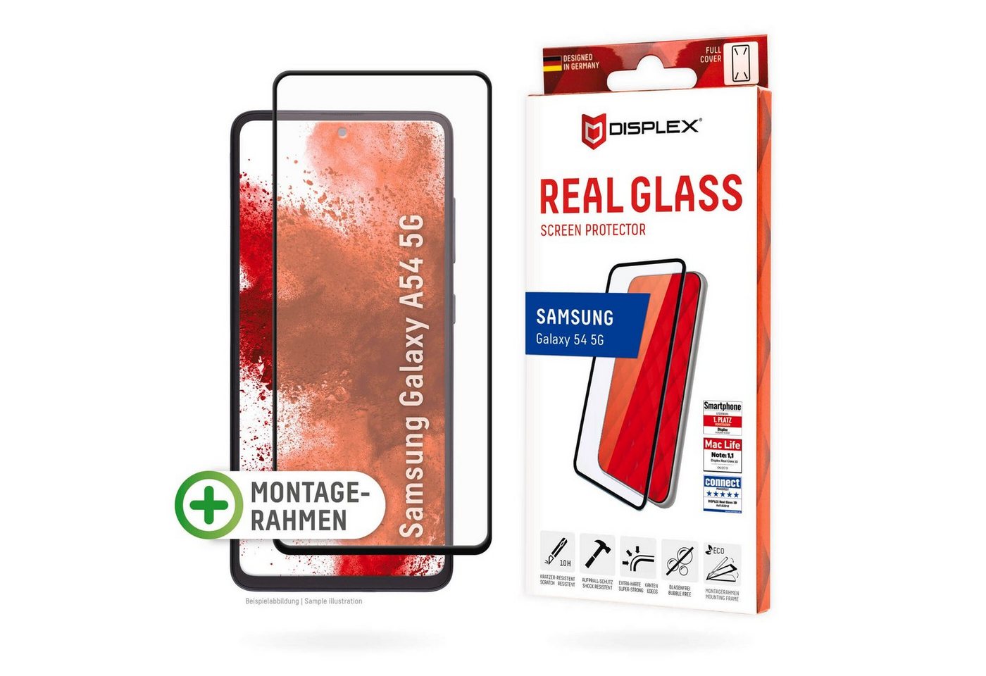 Displex Real Glass FC Samsung Galaxy A54 5G, Displayschutzfolie von Displex