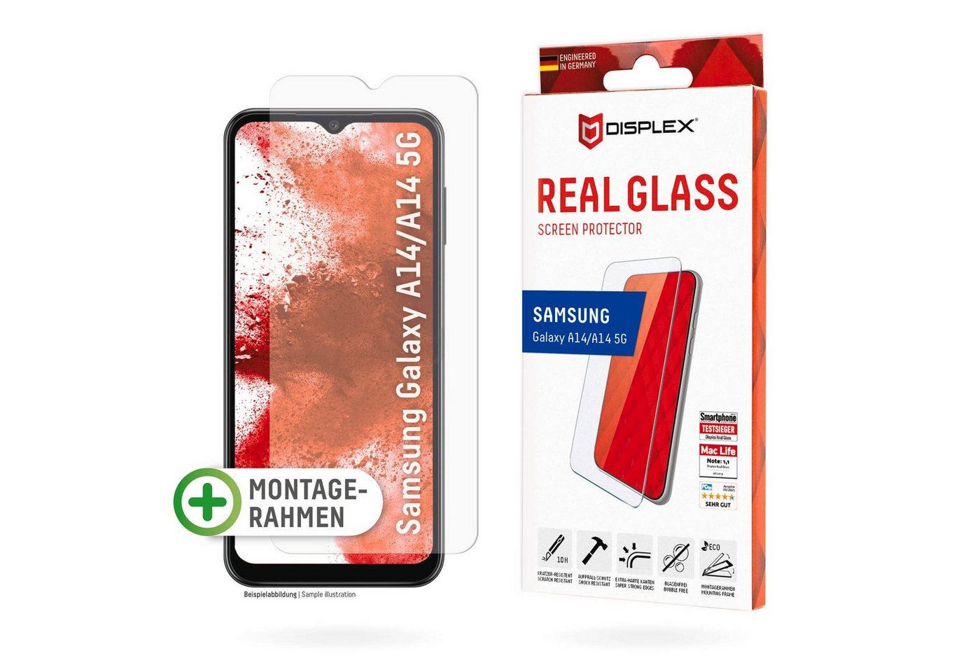 Displex Real Glass Samsung Galaxy A14 5G, Displayschutzfolie von Displex