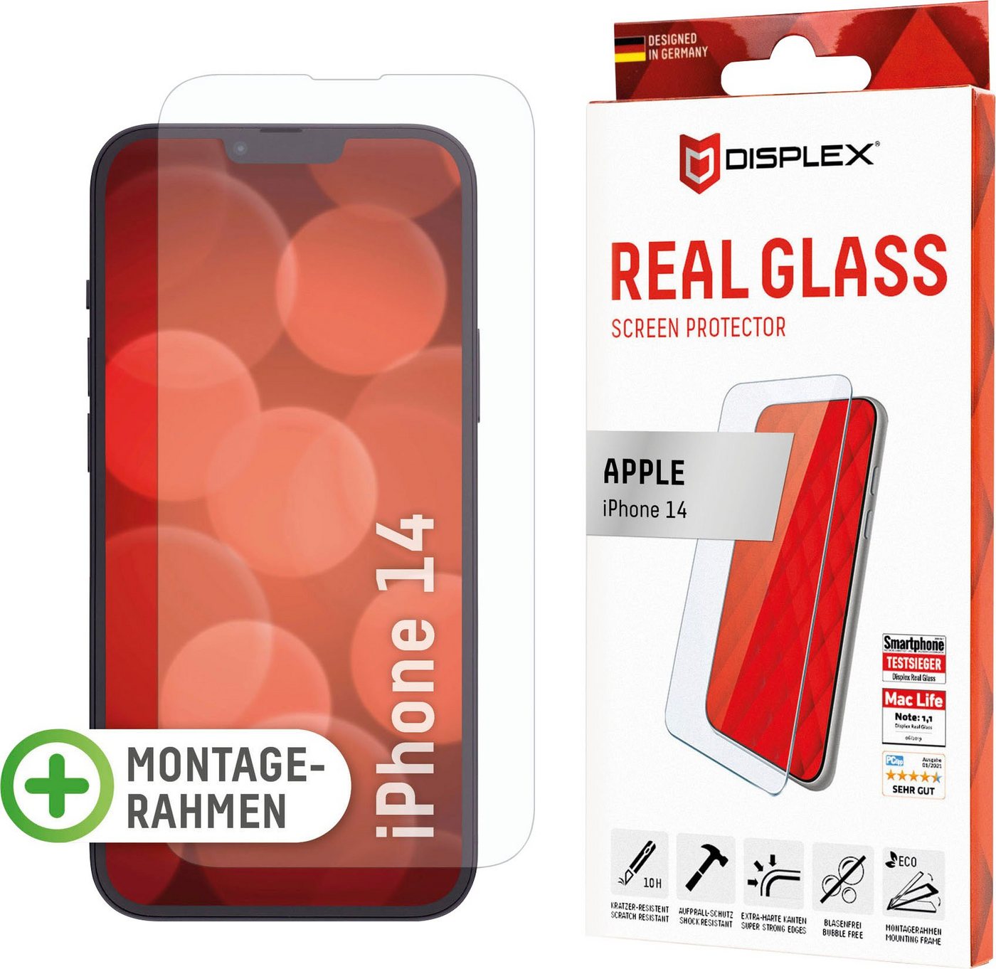 Displex Real Glass - iPhone 14, Displayschutzglas von Displex