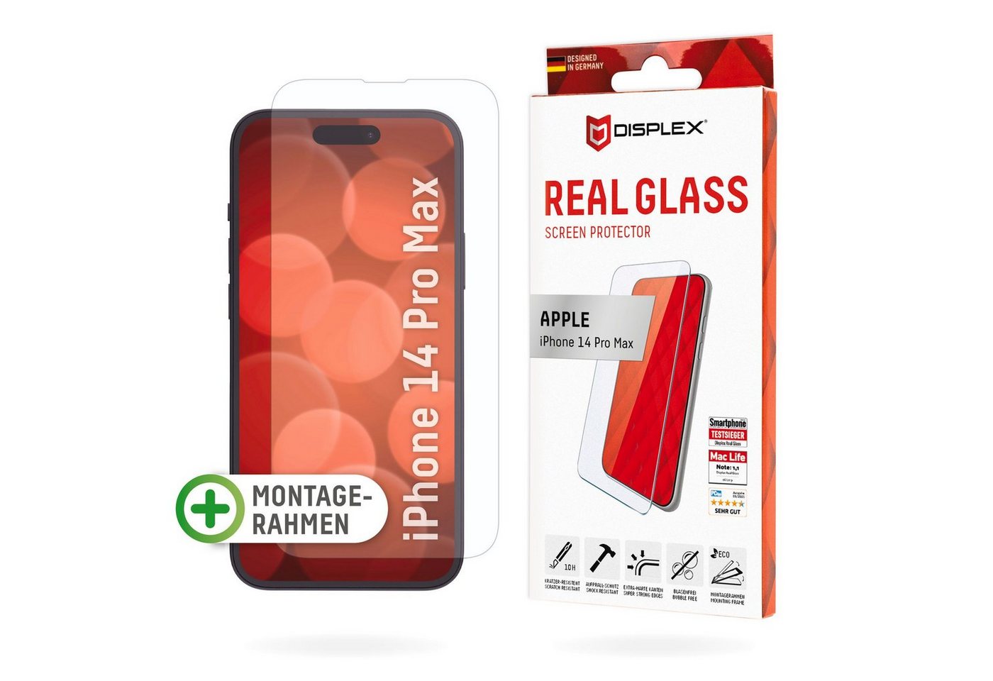 Displex Real Glass - iPhone 14 Pro Max für iPhone 14 Pro Max, Displayschutzglas von Displex