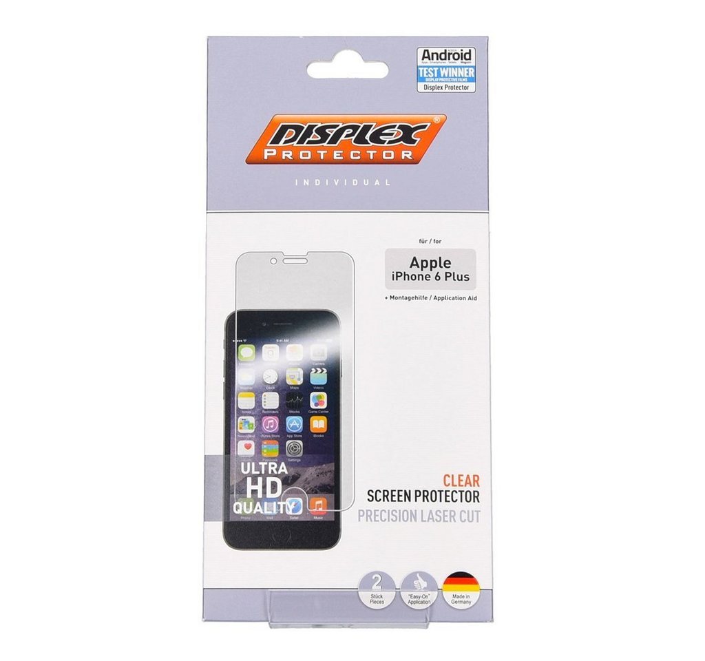 Displex Schutzfolie Protector (2 Folien) für iPhone 6 Plus von Displex