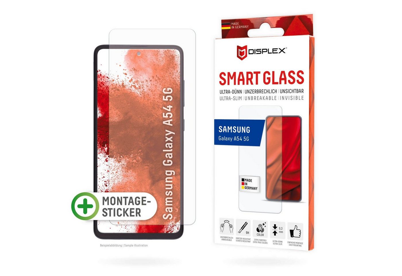 Displex Displayschutzfolie Smart Glass Samsung Galaxy A54 5G Displex Displayschutzfolie Smart Glass Samsung Galaxy A54 5G von Displex