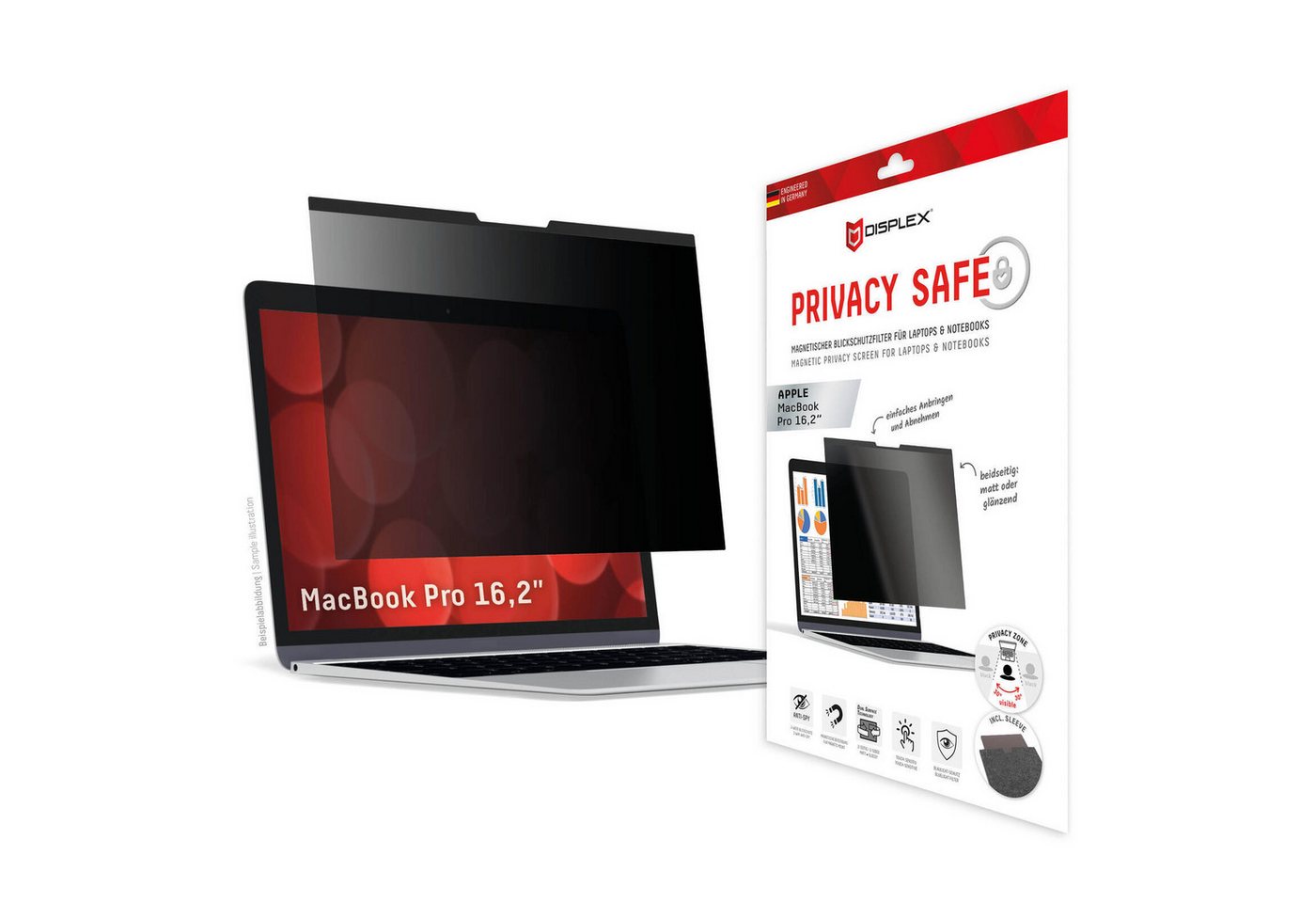 Displex Handyhülle DISPLEX PRIVACY SAFE Magnetischer 2-Wege Blickschu Displex Handyhülle DISPLEX PRIVACY SAFE Magnetischer 2-Wege Blickschu von Displex