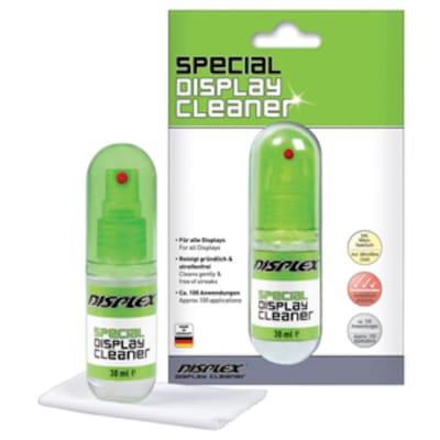 Displex Special Display Cleaner, 30ml Spray mit Mikrofasertuch von Displex