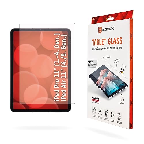 Displex Tablet Glass (9H) für Apple iPad mini 8,3'' (6. Gen.), Eco-Montagerahmen L-Form, unzerbrechlich, ultra-dünn, unsichtbar von Displex