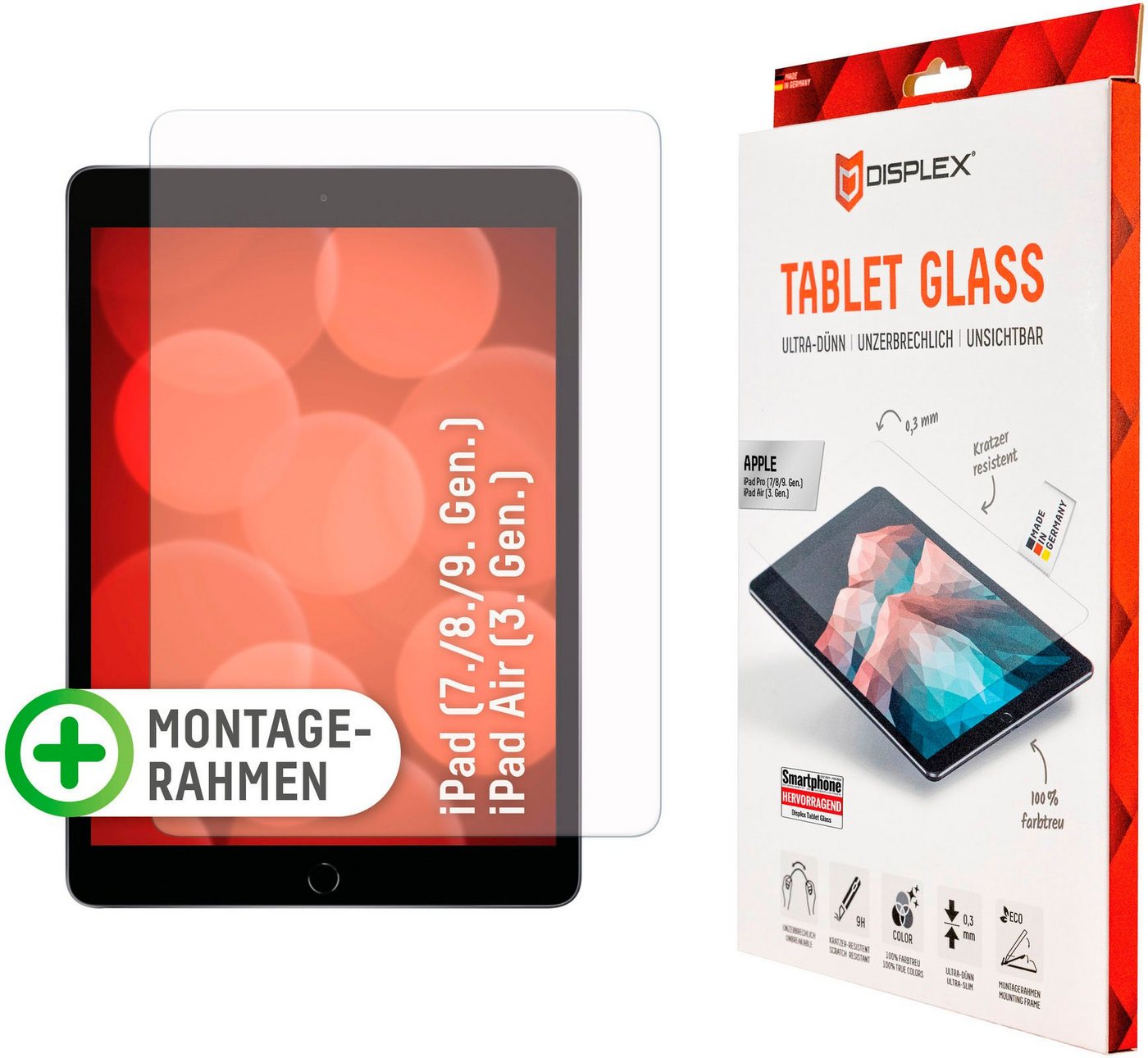 Displex Tablet Glass iPad (7/8/9 Gen)/Air (3. Gen) für iPad (7/8/9 Gen)/Air (3. Gen), Displayschutzfolie von Displex