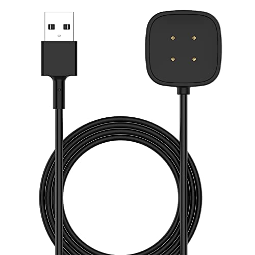 Disscool Ersatz-Ladekabel, kompatibel mit Fitbit-Versa-4/Versa 3, magnetisches Ladegerät, Ständer für Männer und Frauen, kompatibel mit Fitbit-Sense 2 (1 m) von Disscool