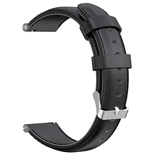Disscool Ersatzbänder für Smasung Galaxy Watch 46 mm / Gear S3 Frontier SM-R760, 22 mm breit, weiches Echtleder-Armband für Smasung Galaxy Watch 46 mm / Gear S3 Frontier SM-R760 von Disscool