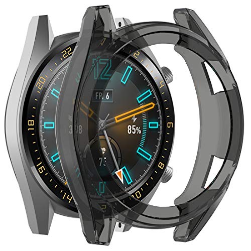 Disscool TPU-Schutzhülle für Huawei Watch GT Active 46 mm, weiche TPU-Schutzhülle für Huawei Watch GT Active 46 mm (schwarz) von Disscool