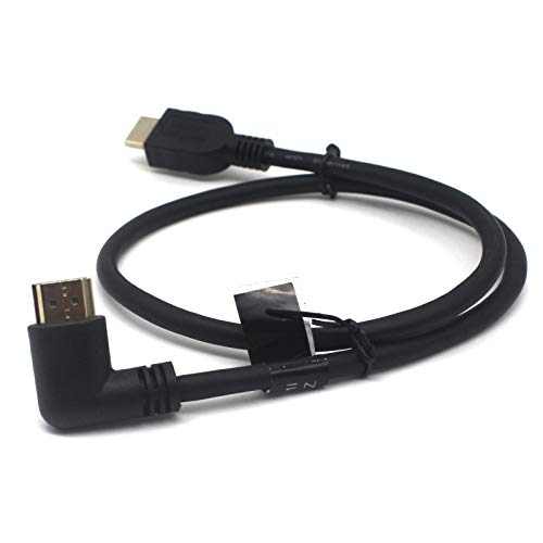 Disscool Ultra HDMI 8K @ 60Hz 2.1 Kabel, 90 Grad HDMI-Kabel, linker Winkel, Stecker auf Stecker, Hochgeschwindigkeit, 48 Gbit/s, kompatibel mit Laptops/DVD/Xbox/Projektoren/Monitoren (0,6 m) von Disscool