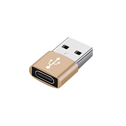 Distinct® USB C Buchse auf USB 3.0 Stecker, Typ C auf USB A Konverter Kompatibel mit Laptops, Powerbanks, Ladegeräten und weiteren USB C Geräten (Gold) von Distinct