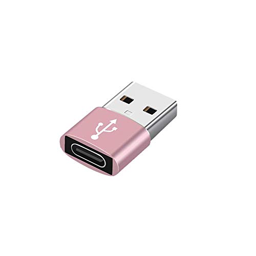 Distinct® USB C Buchse auf USB 3.0 Stecker, Typ C auf USB A Konverter Kompatibel mit Laptops, Powerbanks, Ladegeräten und weiteren USB C Geräten (Roségold) von Distinct