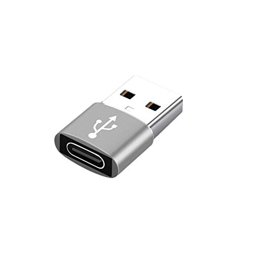 Distinct® USB C Buchse auf USB 3.0 Stecker, Typ C auf USB A Konverter Kompatibel mit Laptops, Powerbanks, Ladegeräten und weiteren USB C Geräten (Silber) von Distinct