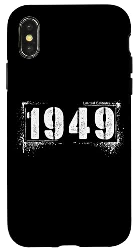 Bold 1949 Distressed Look Aged 76 Vintage Hülle für iPhone X/XS Bold 1949 Distressed Look Aged 76 Vintage Hülle für iPhone X/XS von Distressed Grunge Birthday Graffiti Vintage Store