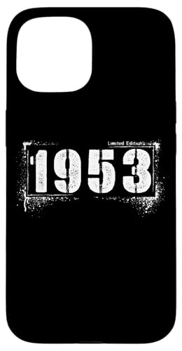 Distressed Retro 1953 Grunge Aged 72 Retro Vintage Edition Hülle für iPhone 15 Distressed Retro 1953 Grunge Aged 72 Retro Vintage Edition Hülle für iPhone 15 von Distressed Grunge Birthday Graffiti Vintage Store