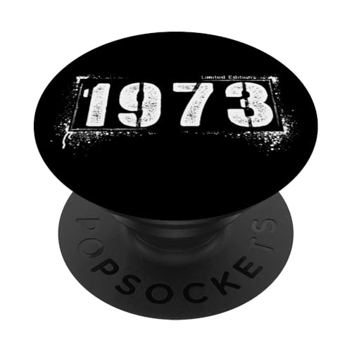 Distressed Retro 1973 Grunge Aged 52 Retro Vintage Edition PopSockets Klebender PopGrip von Distressed Grunge Birthday Graffiti Vintage Store