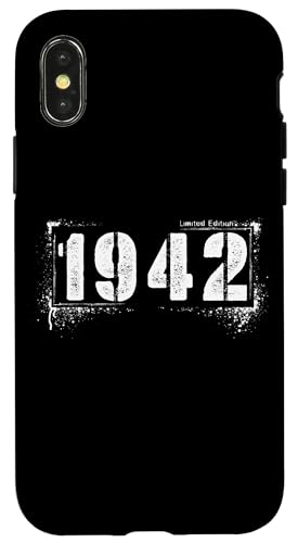 Grunge Retro 1942 Aged 83 Distressed Edition Hülle für iPhone X/XS Grunge Retro 1942 Aged 83 Distressed Edition Hülle für iPhone X/XS von Distressed Grunge Birthday Graffiti Vintage Store