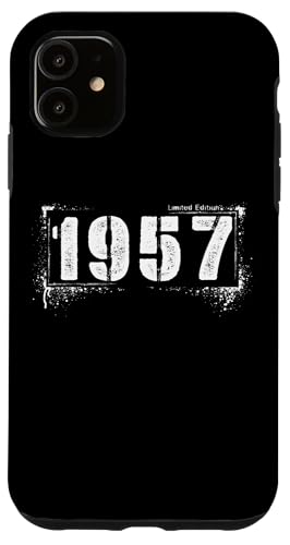 Retro 1957 Grunge Aged 68 Classic Distressed Hülle für iPhone 11 Retro 1957 Grunge Aged 68 Classic Distressed Hülle für iPhone 11 von Distressed Grunge Birthday Graffiti Vintage Store